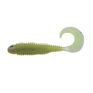 Kumijigi Curly Bait 4", 8.0g, Worm, tuoksustettu, 5 kpl/pakkaus