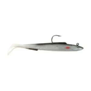 Kumijigi Tazer 6", 33g, hopea/musta, 3 kpl/pakkaus