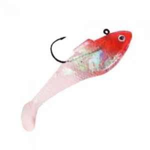 Kumijigi Swim Shad 4", 29g, Red Head, 6 kpl/pakkaus