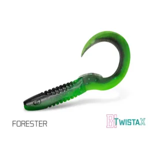 Kumijigi Twistax Eeltail 60mm, Forester, 5 kpl/pakkaus