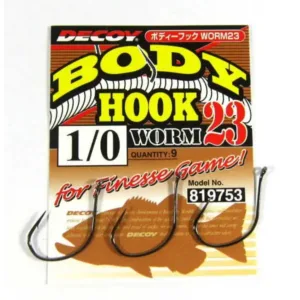 Koukku Decoy Body Worm 23, #1, 9kpl/pkt