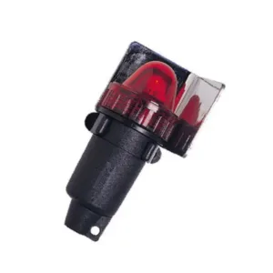 Sivuvalo punainen, paristokäyttöinen